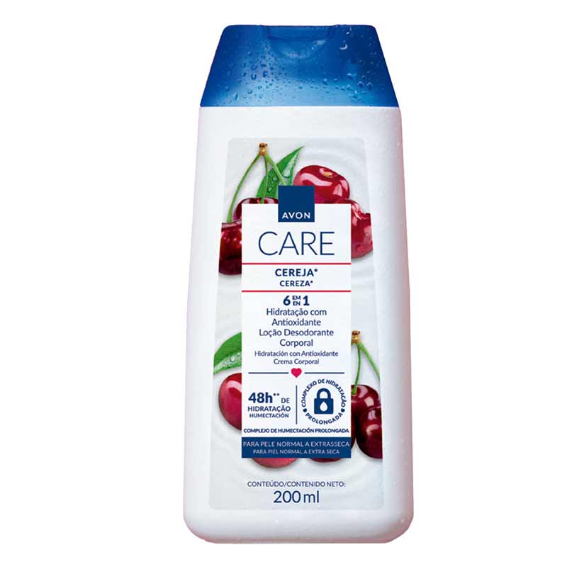 Avon Care Locao Hidratante Desodorante Corporal Cereja 200ml Avon
