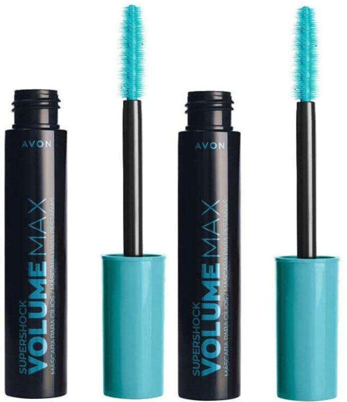Kit 2 Máscaras Para Cílios Supershock Volume Preto 10g Avon